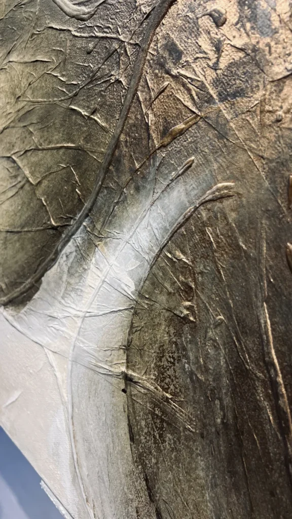 Abstrakt konst, textured art, av svenska konstnären Madelene Stoor, Staar Art