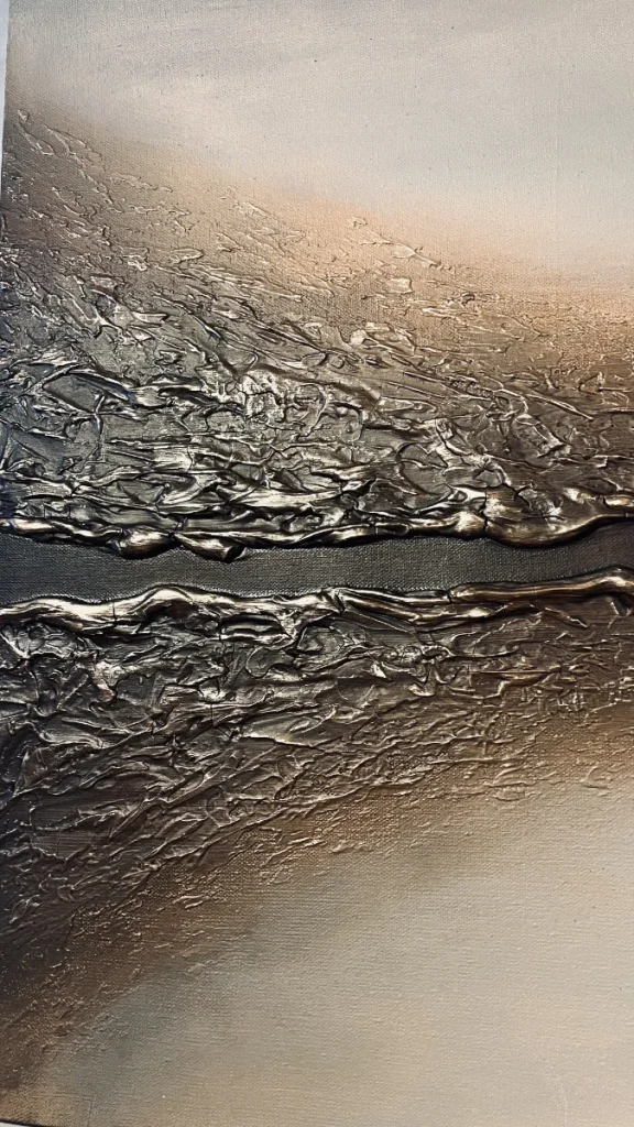 Abstrakt konst, textured art, av svenska konstnären Madelene Stoor, Staar Art