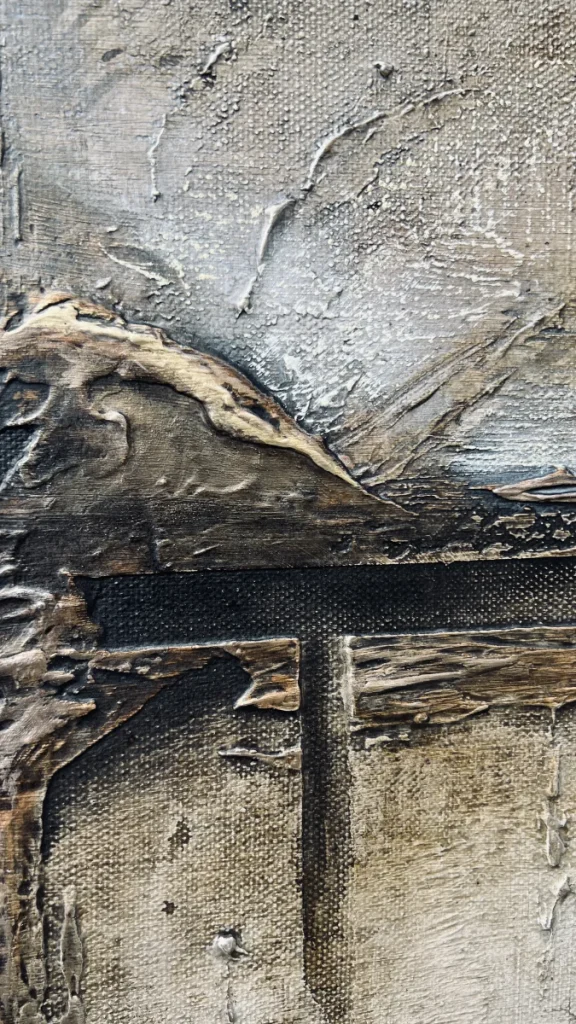 Abstrakt konst, textured art, av svenska konstnären Madelene Stoor, Staar Art
