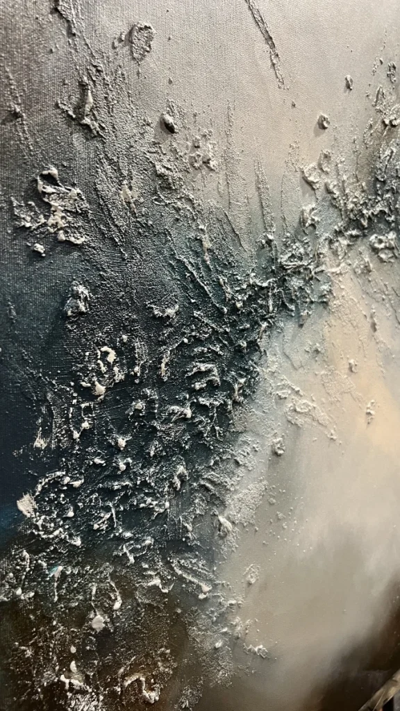 Abstrakt konst, textured art, av svenska konstnären Madelene Stoor, Staar Art
