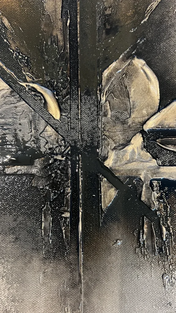 Abstrakt konst, textured art, av svenska konstnären Madelene Stoor, Staar Art