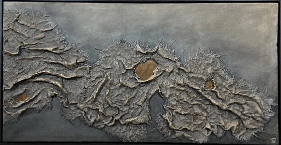 Dirt 124x64cm orginalverk av konstnären Madelene Stoor Staar Art, Sundsvall