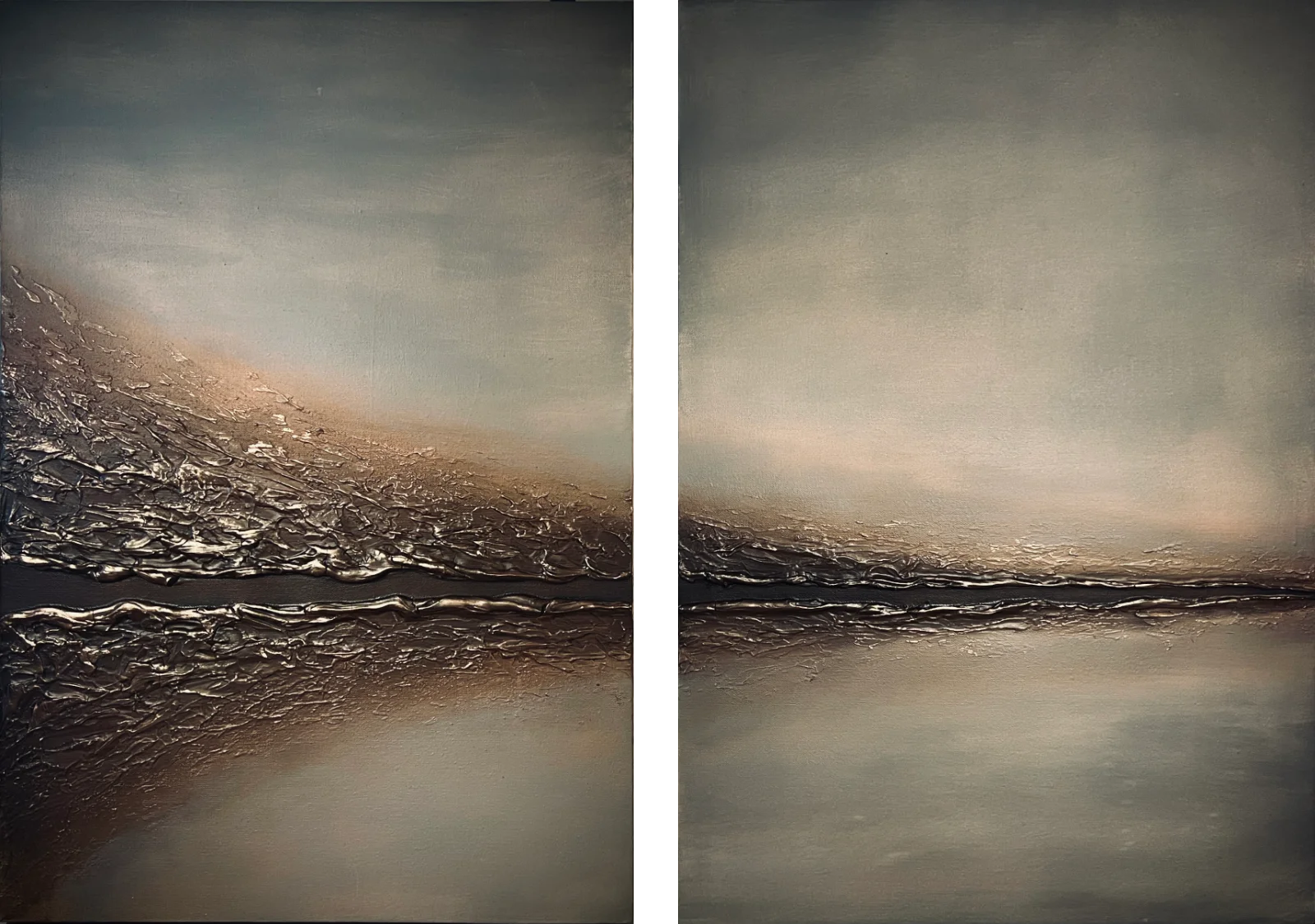 Earth whispers (PAR) á 60x90cm orginalverk av konstnären Madelene Stoor Staar Art, Sundsvall