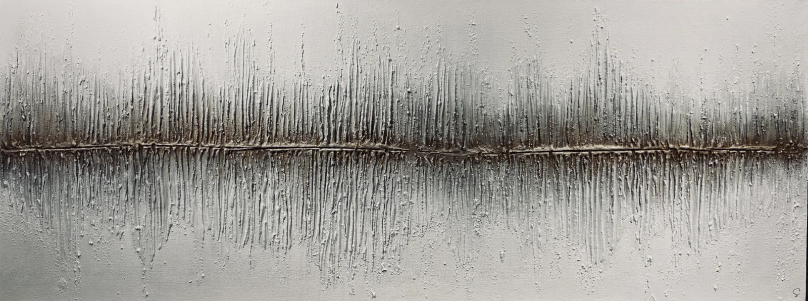 Ebony whispers 180x55cm, orginalverk av konstnären Madelene Stoor Staar Art, Sundsvall