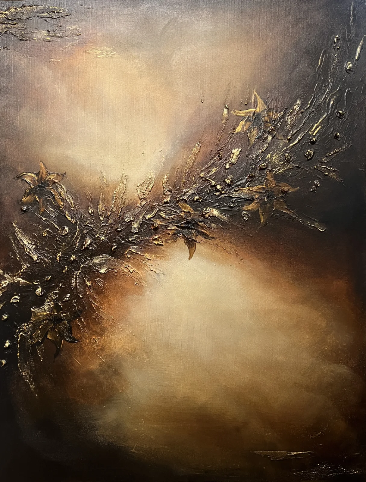 Emberwake Corrosion 65x85cm orginalverk av konstnären Madelene Stoor Staar Art, Sundsvall