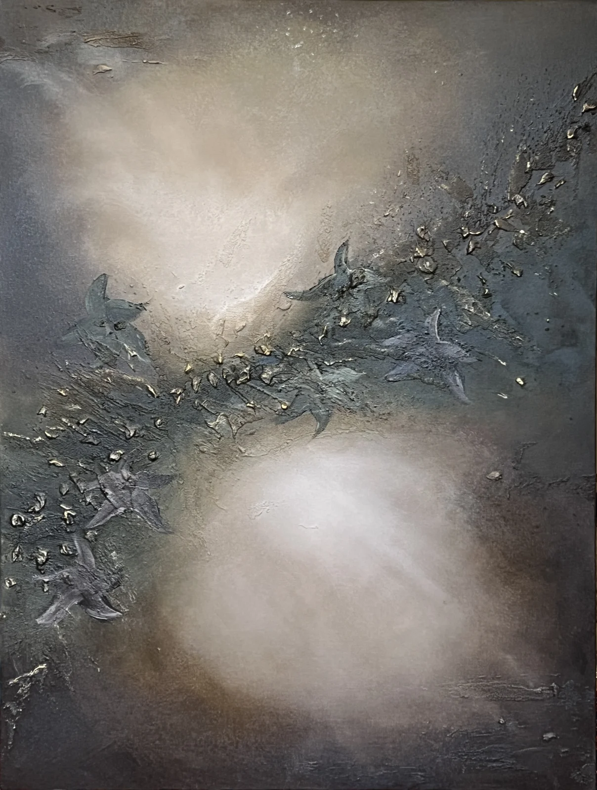 Emberwake Olive 65x85cm orginalverk av konstnären Madelene Stoor Staar Art, Sundsvall