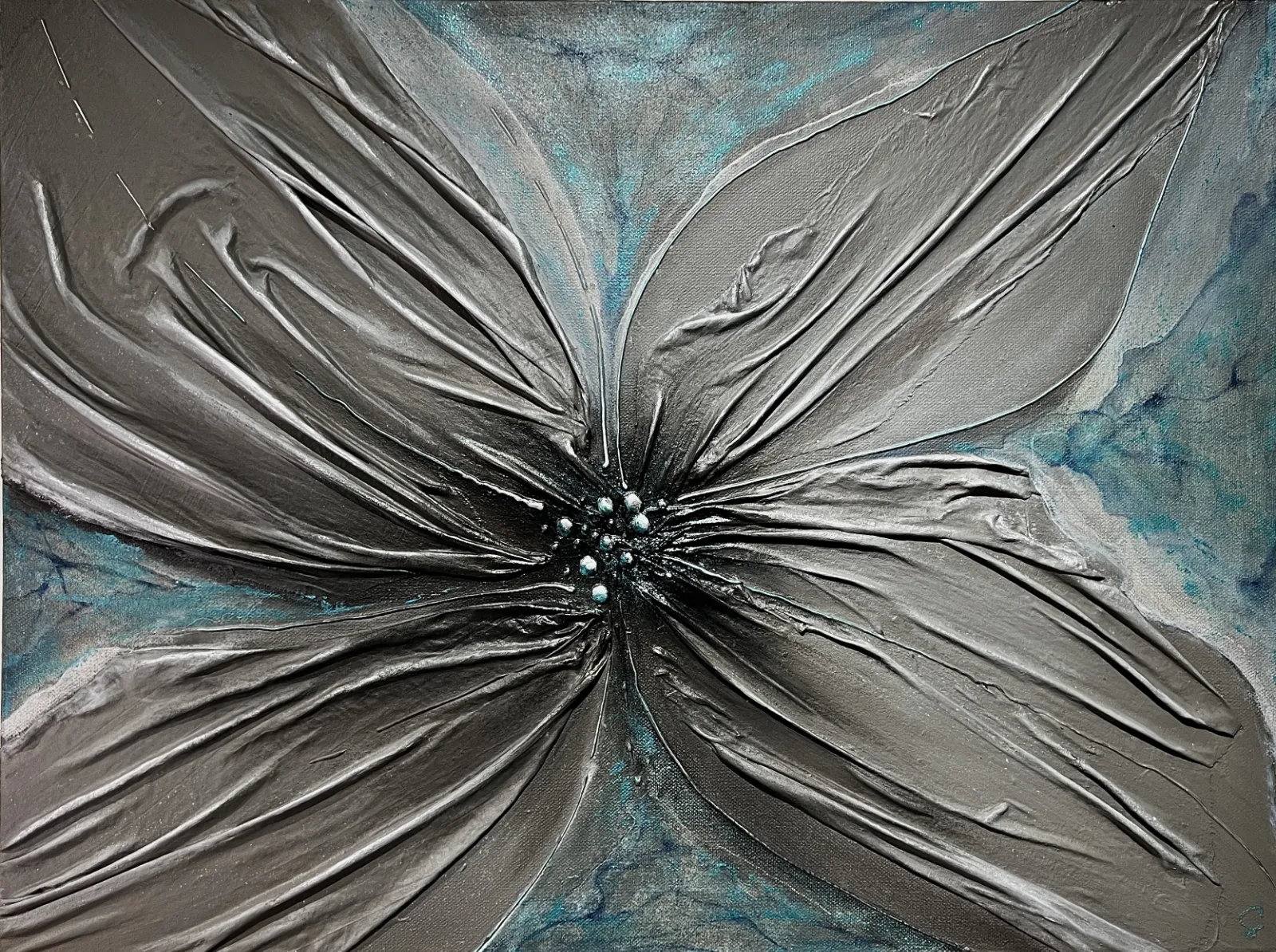 Petals in motion 80x60cm orginalverk av konstnären Madelene Stoor Staar Art, Sundsvall