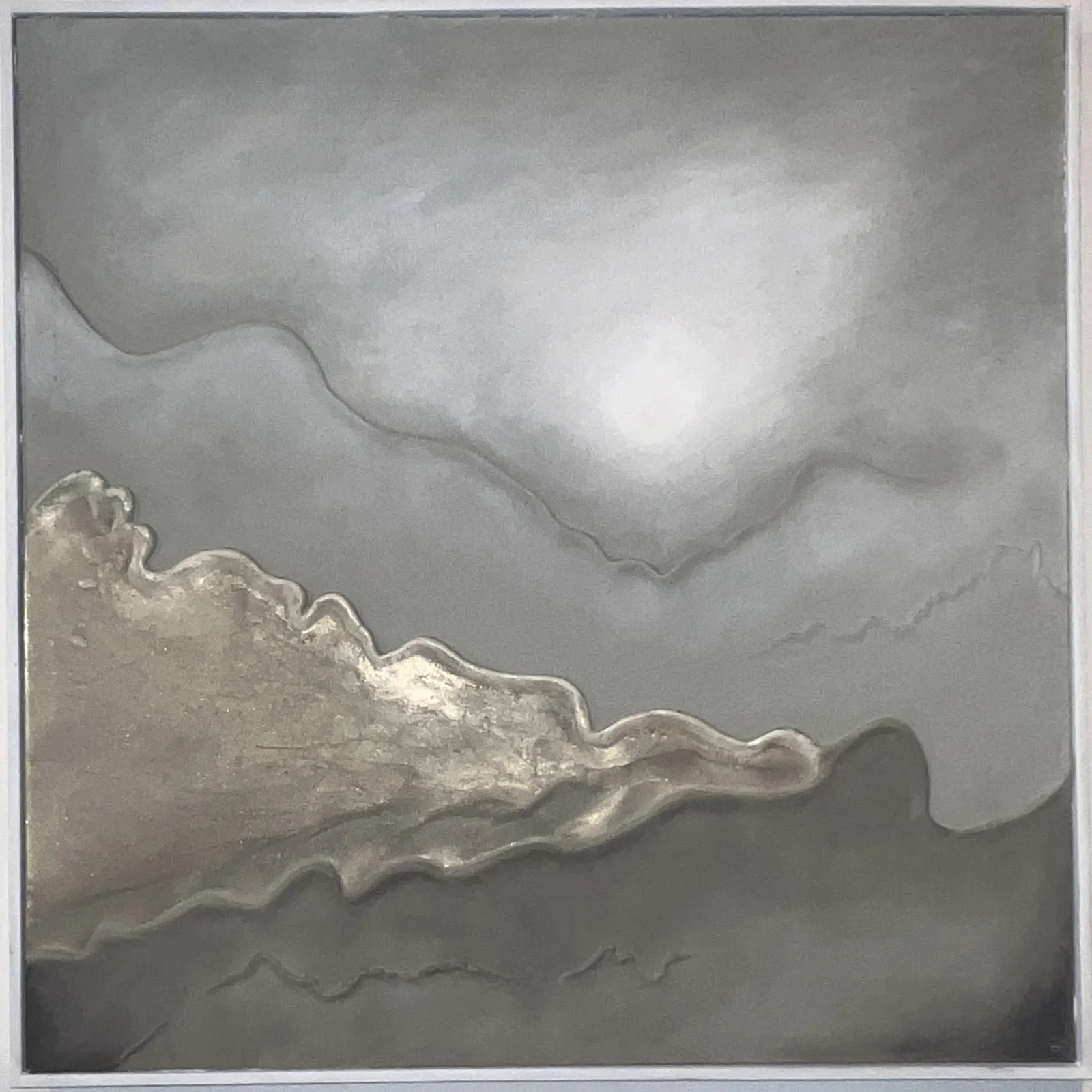 Sunset 84x84cm orginalverk av konstnären Madelene Stoor Staar Art, Sundsvall