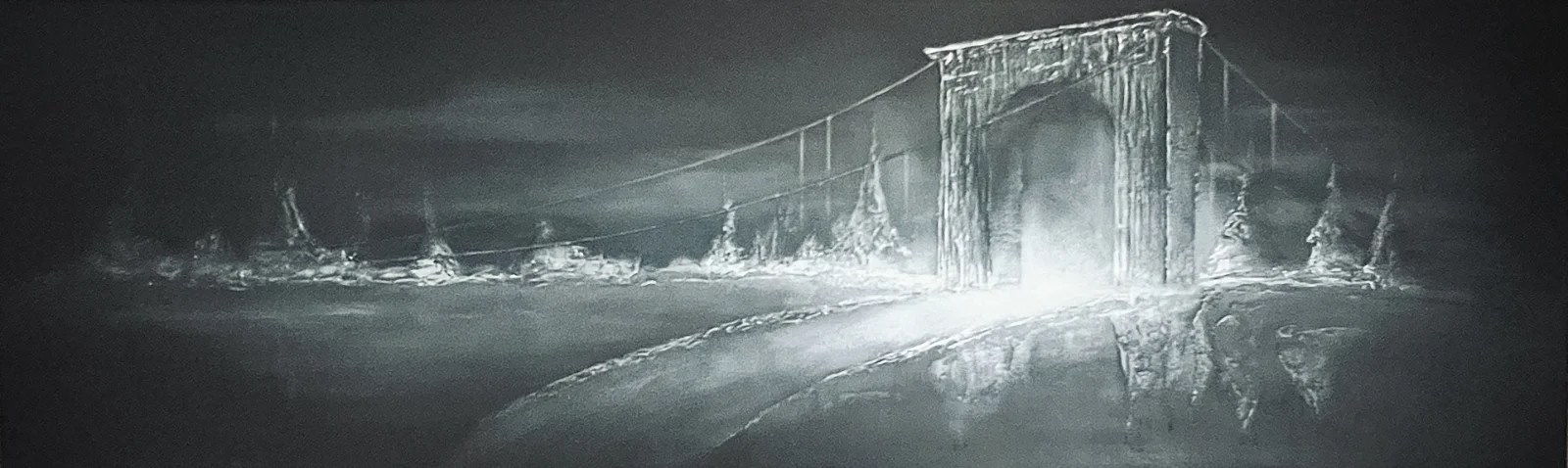 To the unknown 180x55cm, orginalverk av konstnären Madelene Stoor Staar Art, Sundsvall